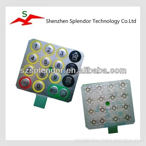 Custom waterproof rubber Conductive membrane keypad from Shenzhen factory